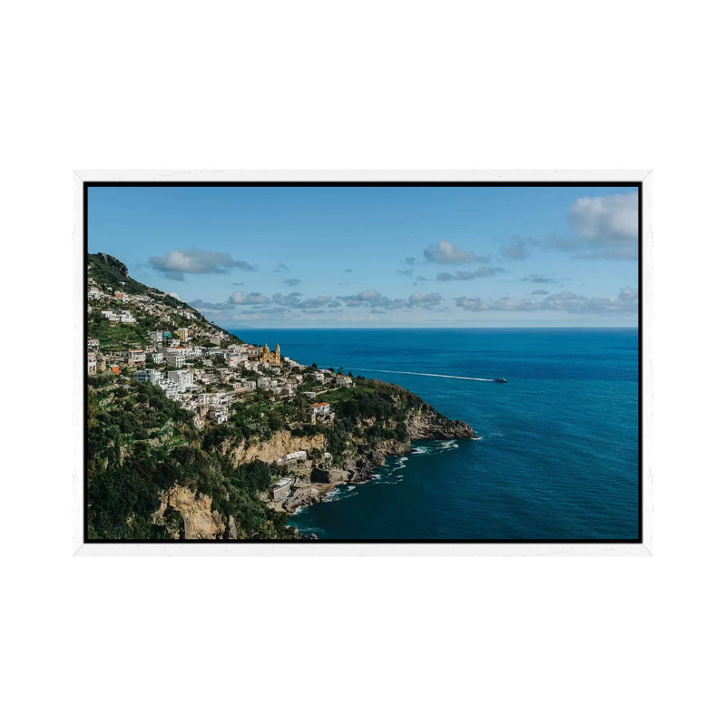 Praiano Italy I 1 Piece Wall Art on Canvas, 45.72cm H x 66.04cm W x 3.81cm D, White Framed
