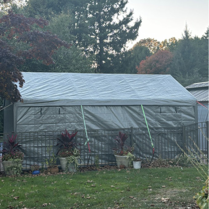 Thanaddo 13 W x 20 D Garage Heavy Duty Carport Portable