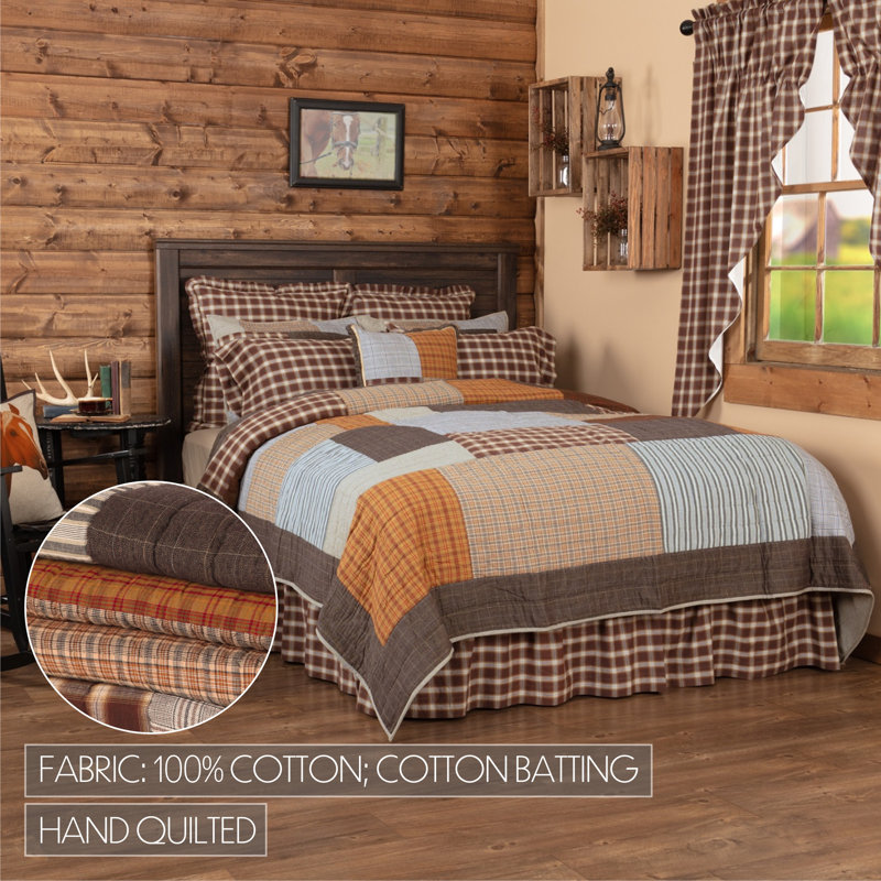 Rory Twin Reversible Cotton Patchwork Quilt Set