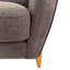 Chaise d'appoint rembourrée moderne Kellan avec pieds et dossier en bois massif-125003578