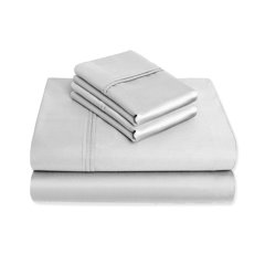  H by Frette Simple Border Standard Bath Bundle - Luxury  All-White Bath Linens Bundle/Includes 2 Hand Towels, 2 Bath Towels, and a  Bath Mat / 100% Cotton : Home & Kitchen