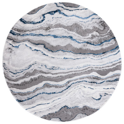 Swindle Abstract Gray/Blue Area Rug