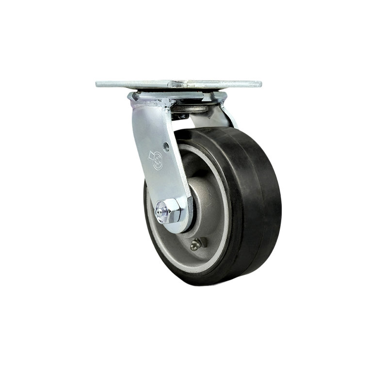 Caoutchouc sur roulettes en aluminium