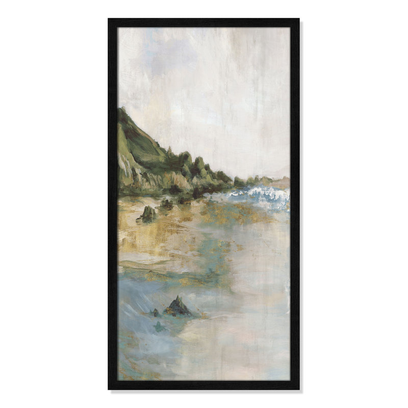 Impression «Tide’s Edge» par Casa Fine Arts, Noir, noir, noir, noir, H 31 po x l 16 po x P 0,75 po