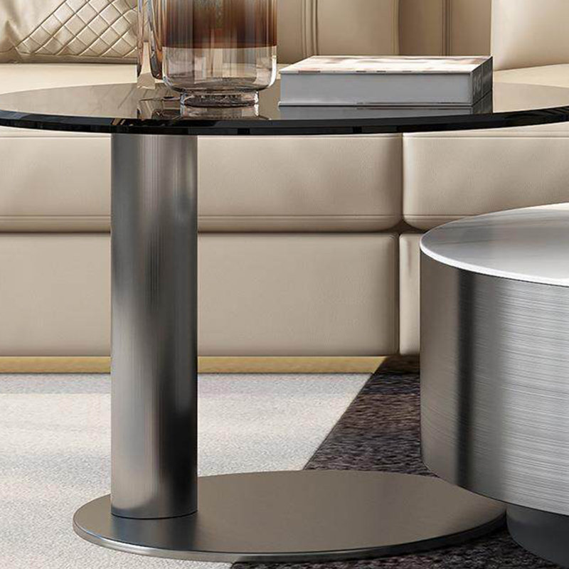 Ensemble de tables basses luxueuses et légères, H 12,2 po x L 35,4 po x l 35,4 po