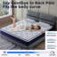 Ressort ensaché pour matelas 10 po avec mousse certifiée Certipur, matelas dans une boîte, ressorts ensachés individuels, ferme moyenne, matelas en mousse à mémoire de forme