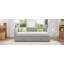 Lit de jour rembourré en L pleine grandeur avec lit gigogne escamotable double et ports USB-2040490476