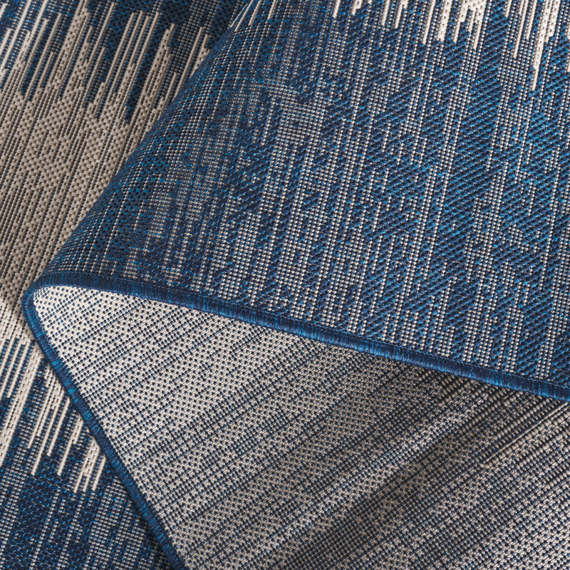 Boca Performance Abstract Indoor/Outdoor Area Rug, Rectangle 5'3" x 7'7"