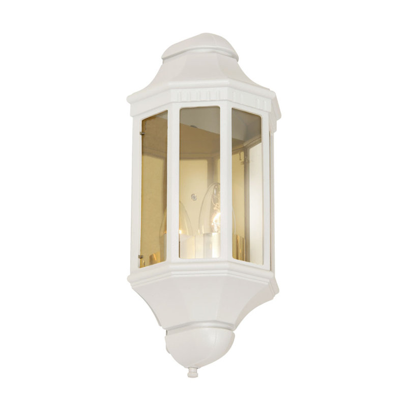 Celina Outdoor Wall Lantern, White