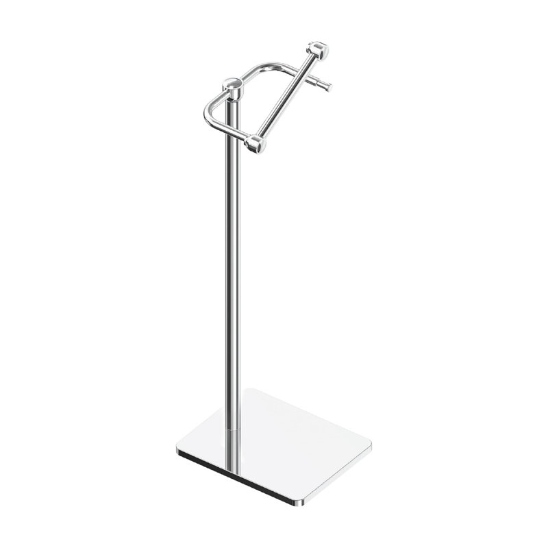 Chrome 56 x 16 x 20 cm Toilet Roll Holder Free Standing