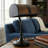Laux 14" Banker's Lamp - Mission-Style LED Table or Desk Light with Amber Mica Shade and Bulb - Classic Vintage-Look Accent Decor (Black)