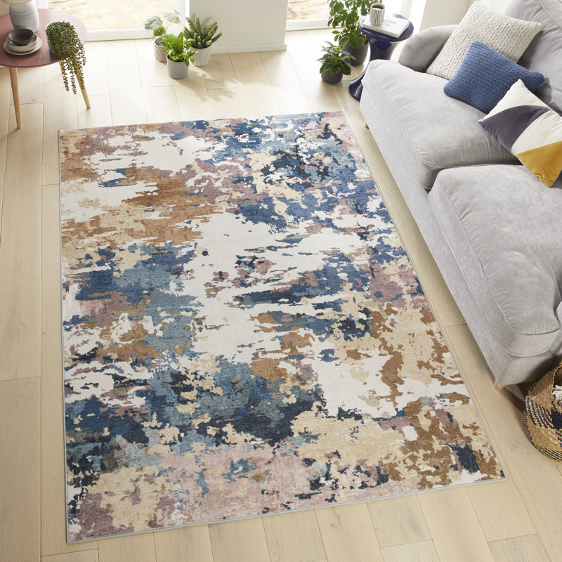 Keira Abstract Machine Printed Area Rug, Rectangle 160 x 230 cm