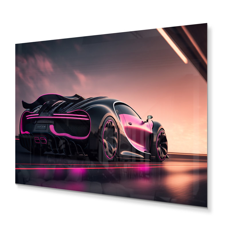 Décoration murale visionnaire Bugatti, H 12 po x l 20 po x P 1 po