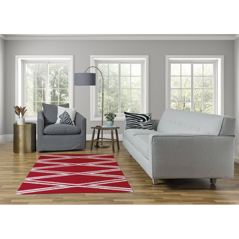 Chenille Geometric Indoor Rug, Rectangle 8' x 10'