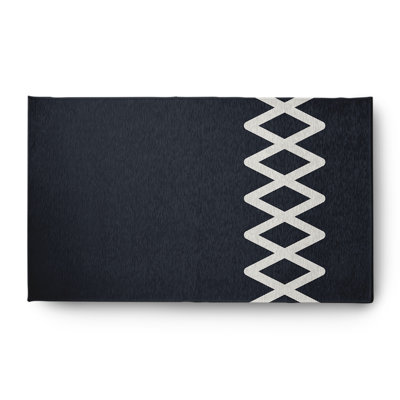 Chenille Geometric Indoor / Outdoor Rug