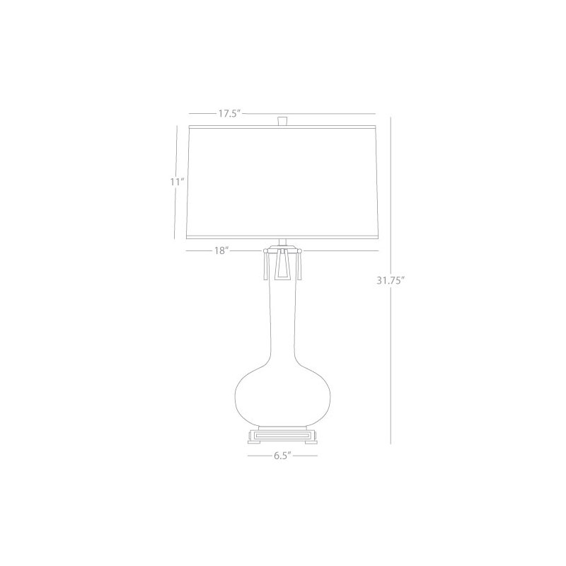Athena Table Lamp, Matte Daisy