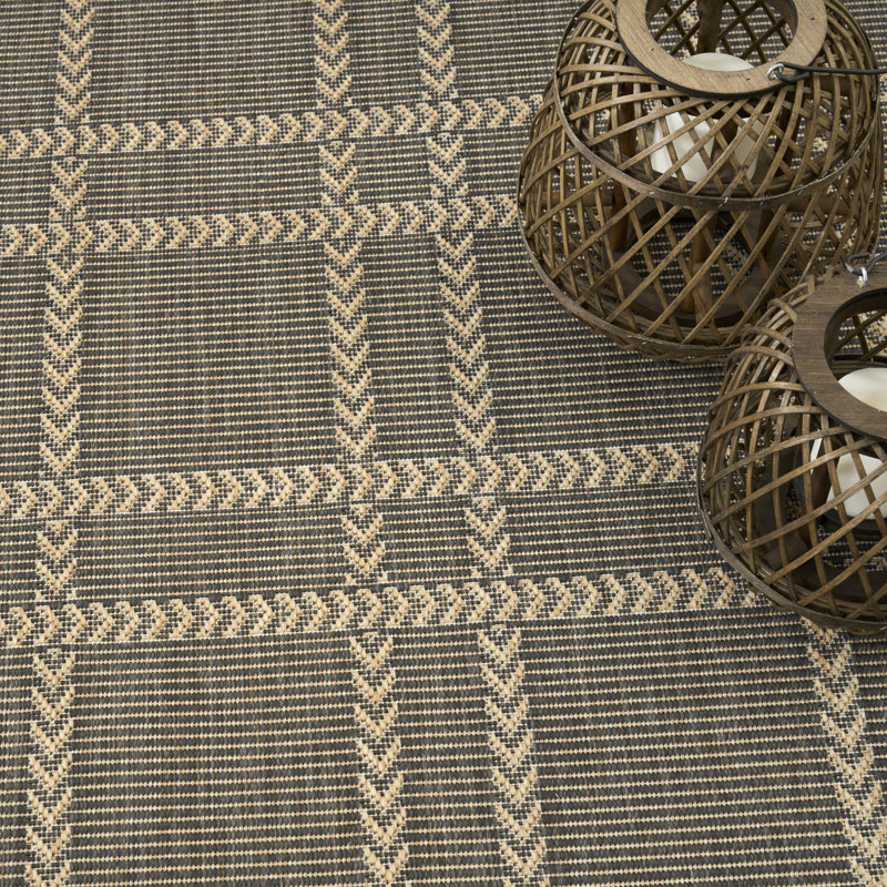 Manderella Modern Rug, Charcoal, Rectangle 8' x 10'