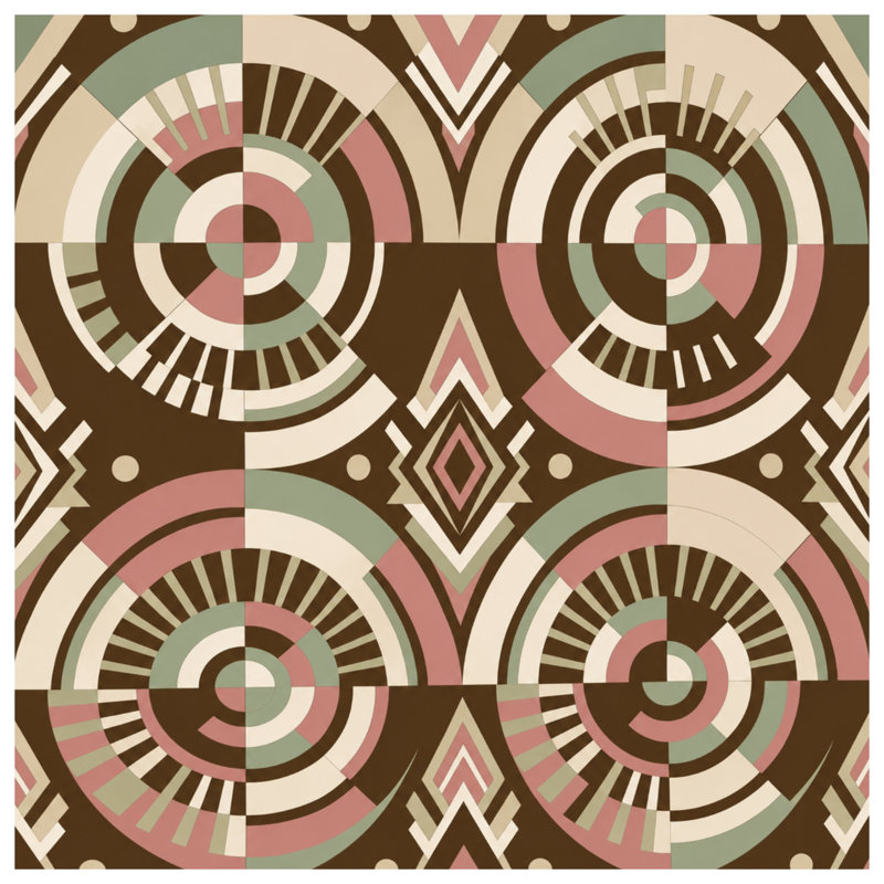 Circular Geometric Pattern Blankets, 50in W x 60in H