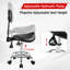 Tabouret avec support pour le dos, tabourets roulants avec repose-pieds, tabouret ergonomique réglable avec roues, dossier réglable en hauteur et en angle pour le salon Spa