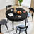 47.24'' Farmhouse Round Dining Table With Drawer-1613905077