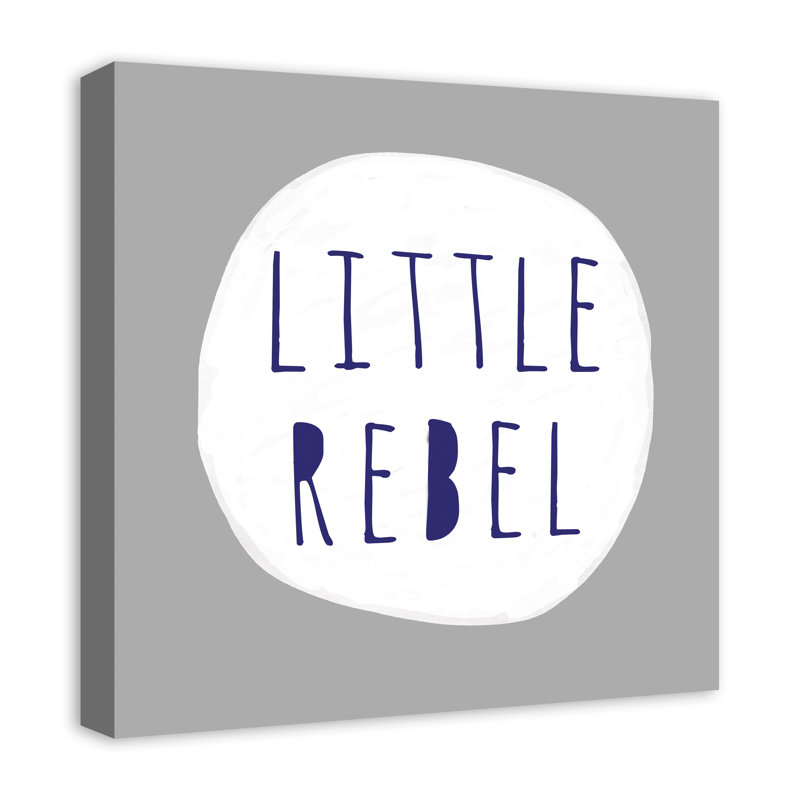 Art sur toile little rebel Mailer, H 16 po x l 16 po x P 1,25 po