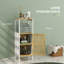 Manufactured Wood, Bamboo Freestanding Bathroom Cabinet