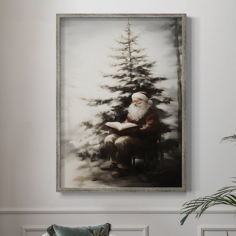 «Christmas Holiday Art - Series 2-XLV III», reproduction d'art encadrée - bois massif XMAI81826, 11" H x 9" W