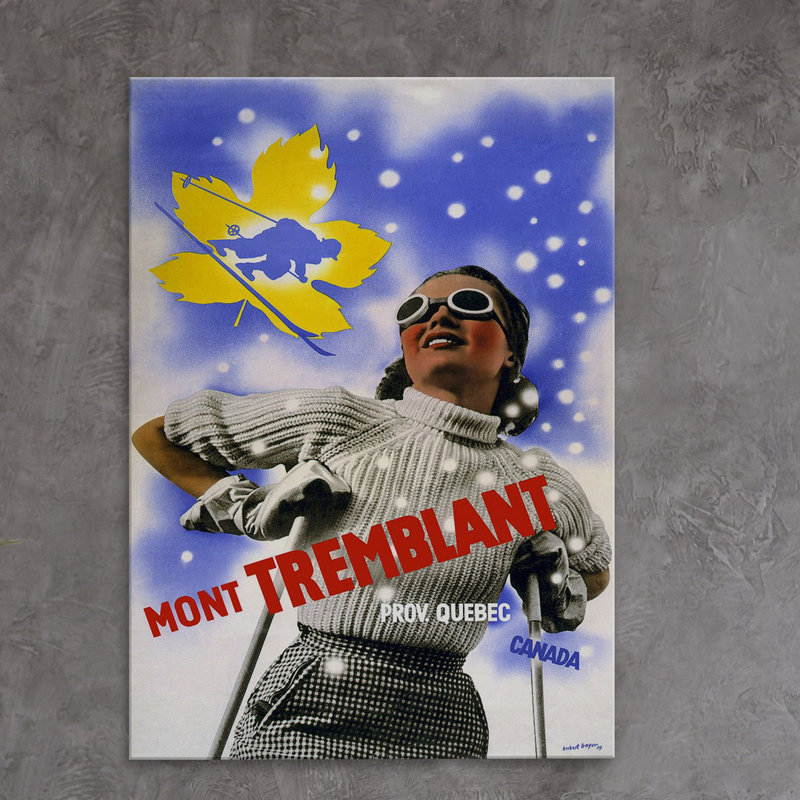 Mont Montrant - impression sur toile tendue, H 18 po x l 12 po