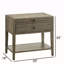 Table de chevet 1 tiroir - Gris vieilli