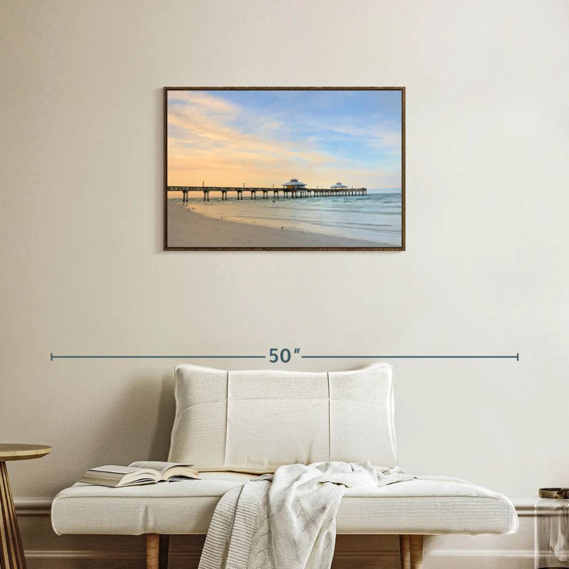 Fort Myers, Floride, Cadre flottant noyer, 31 po x 21 po