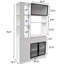 Armoire de rangement de 70,87 po de hauteur avec espace de rangement multifonctionnel, organisateur d'entrée en bois moderne pour le couloir et le salon-1367055600