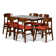 Caveney Wood Dining Set with Rectangle Table and Chairs