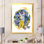 Joli dessin de lama mignon - art mural pour enfants, décoration murale