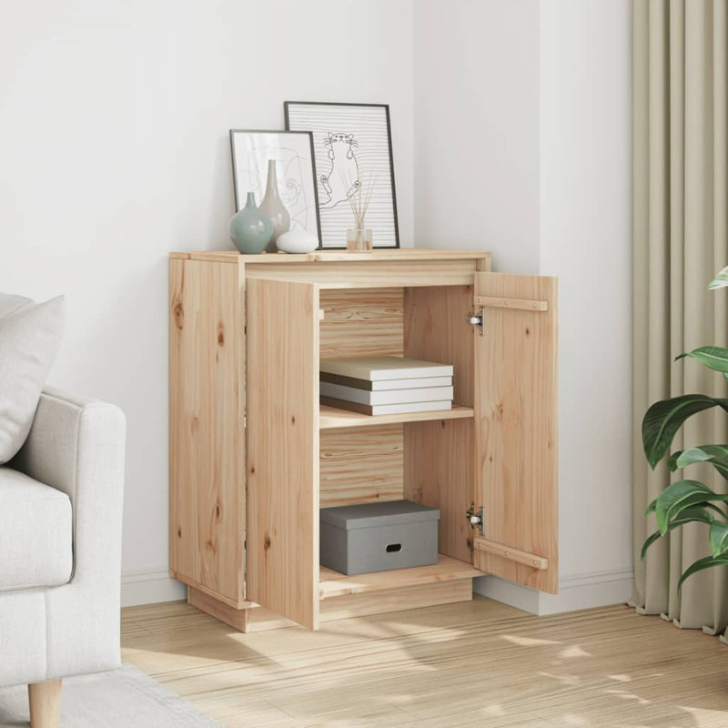 Glenise 60cm Solid Wood Sideboard, Brown