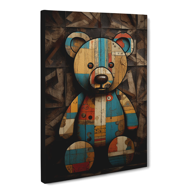 Teddy Bear - Wrapped Canvas, 76cm H x 50cm W x 3cm D