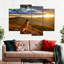 " Dog Watching Sunrise " 4 - Pieces-931824281