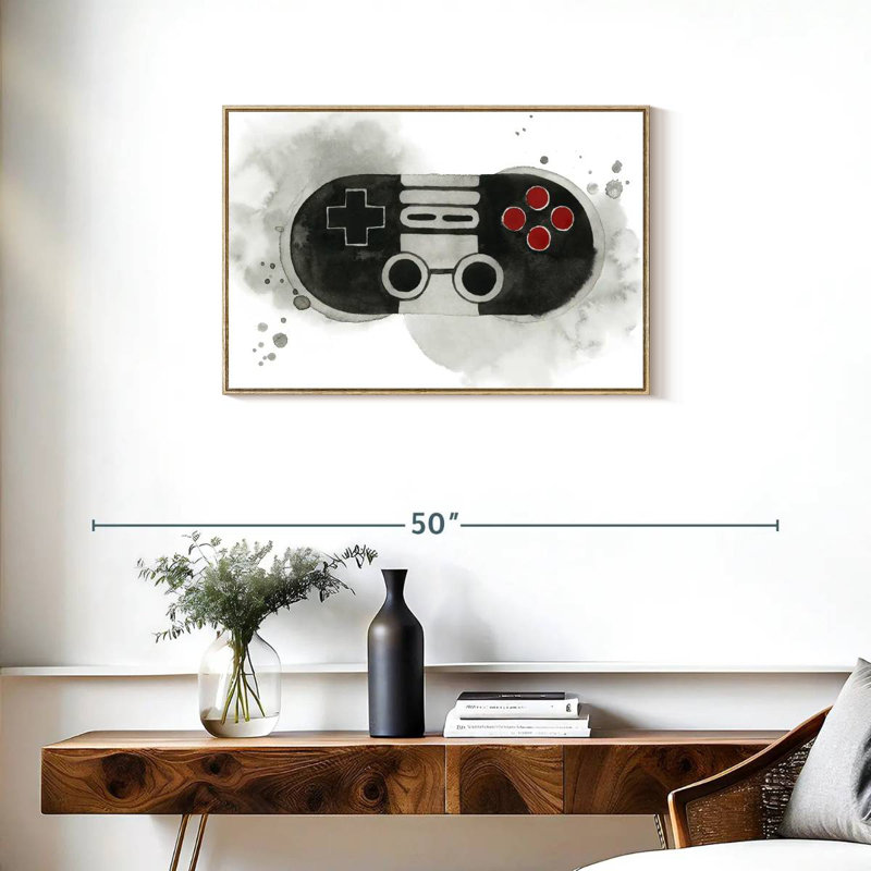 Gamer IV, Cadre flottant en bois naturel, 31 po x 21 po
