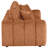 Storie Burnt Orange Upholstered Wide Arm Sofa