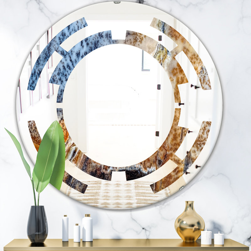 Miroir mural Space China Moss Agate, H 31,5 po x l po