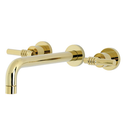 Milano Double Handle Wall Mounted Tub Spout