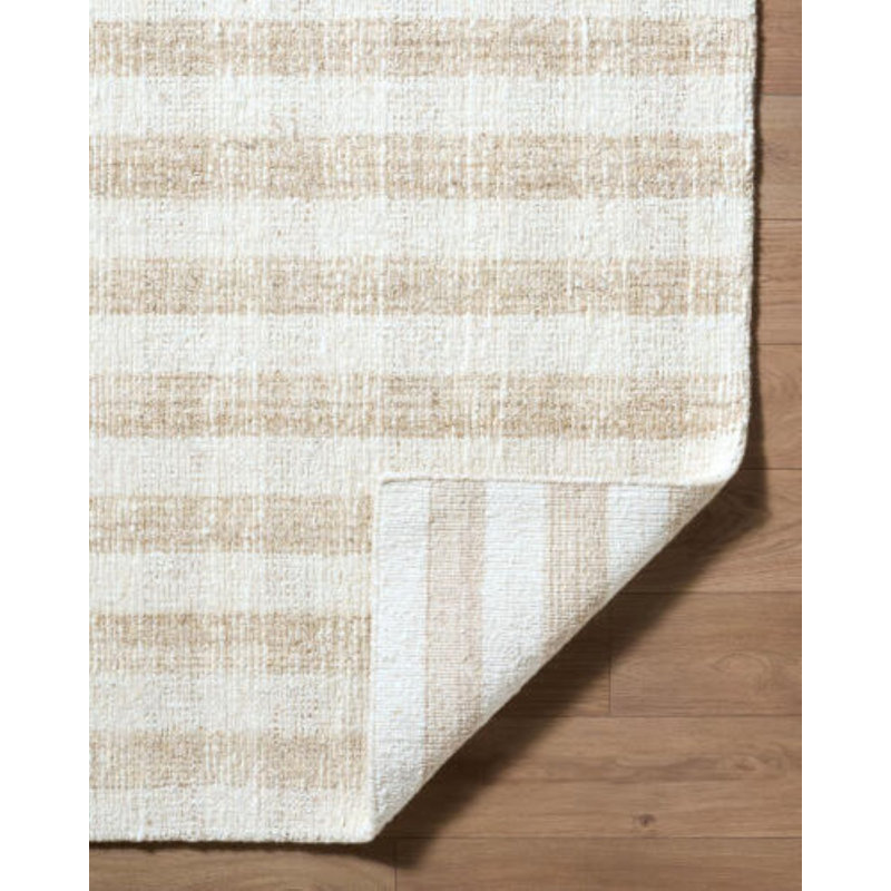 Toronto Handmade Wool Striped Area Rug, Rectangle 6' x 9'
