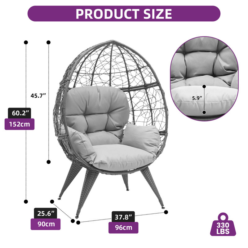 Egg Chair, Gray