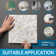 11.8" x 11.8" Shell Peel & Stick Subway Tile,Pack of 6