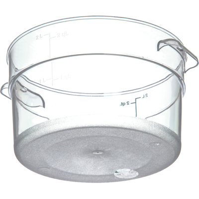 Carlisle Food Service Products Circle Plastic Food Storage Container