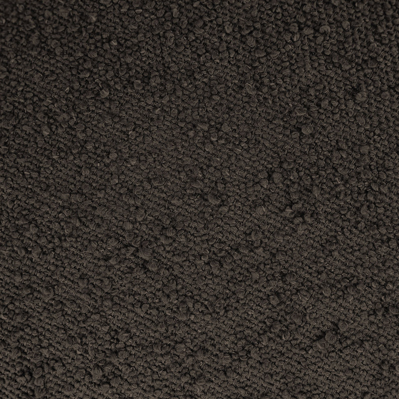 Apollo Boucle Fabric Bench, 18" H x 74.50" W x 38.50" D, Brown Boucle Fabric