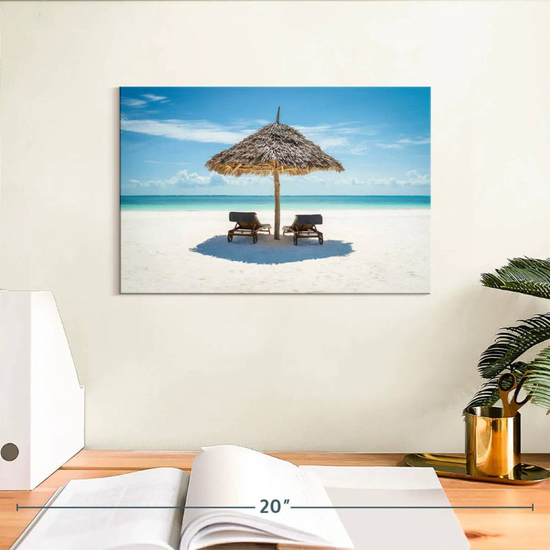 Chaises longues et parasols Gillard, H 8 po x l 12 po