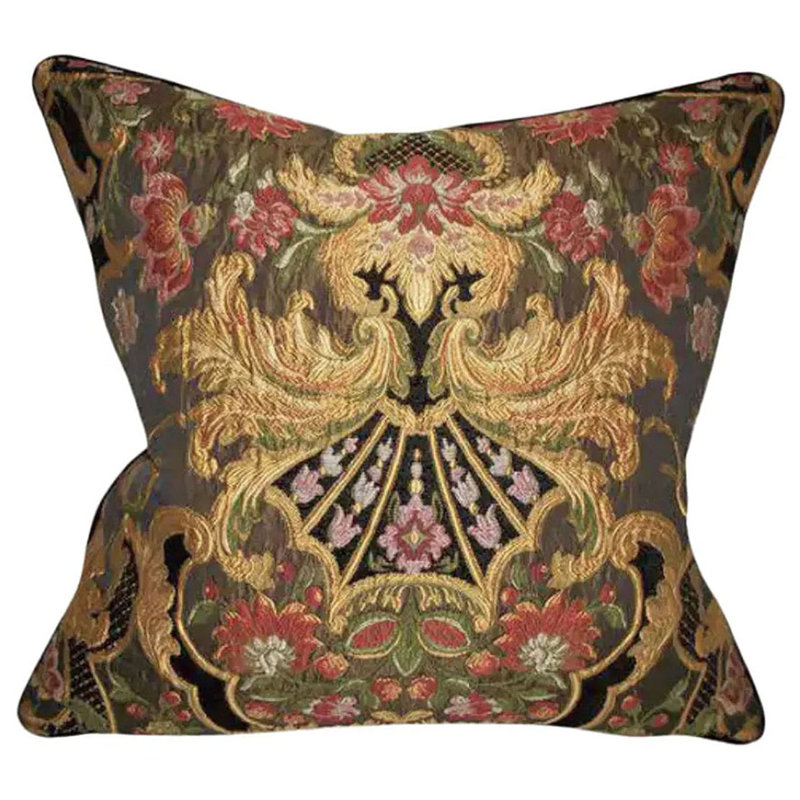Aubusson Lampas Pillow Cover & Insert