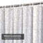 Rideau de douche beige sans couture de style baroque avec 12 crochets-106160133