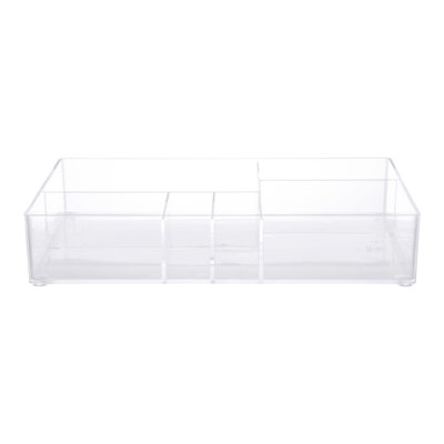Biggerstaff 6-Compartment Clear Acrylic Organizer Tray