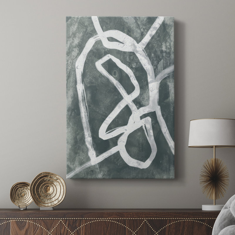Chalk Line II -Custom Wrapped Gallery Cavas, 18" H x 12" W